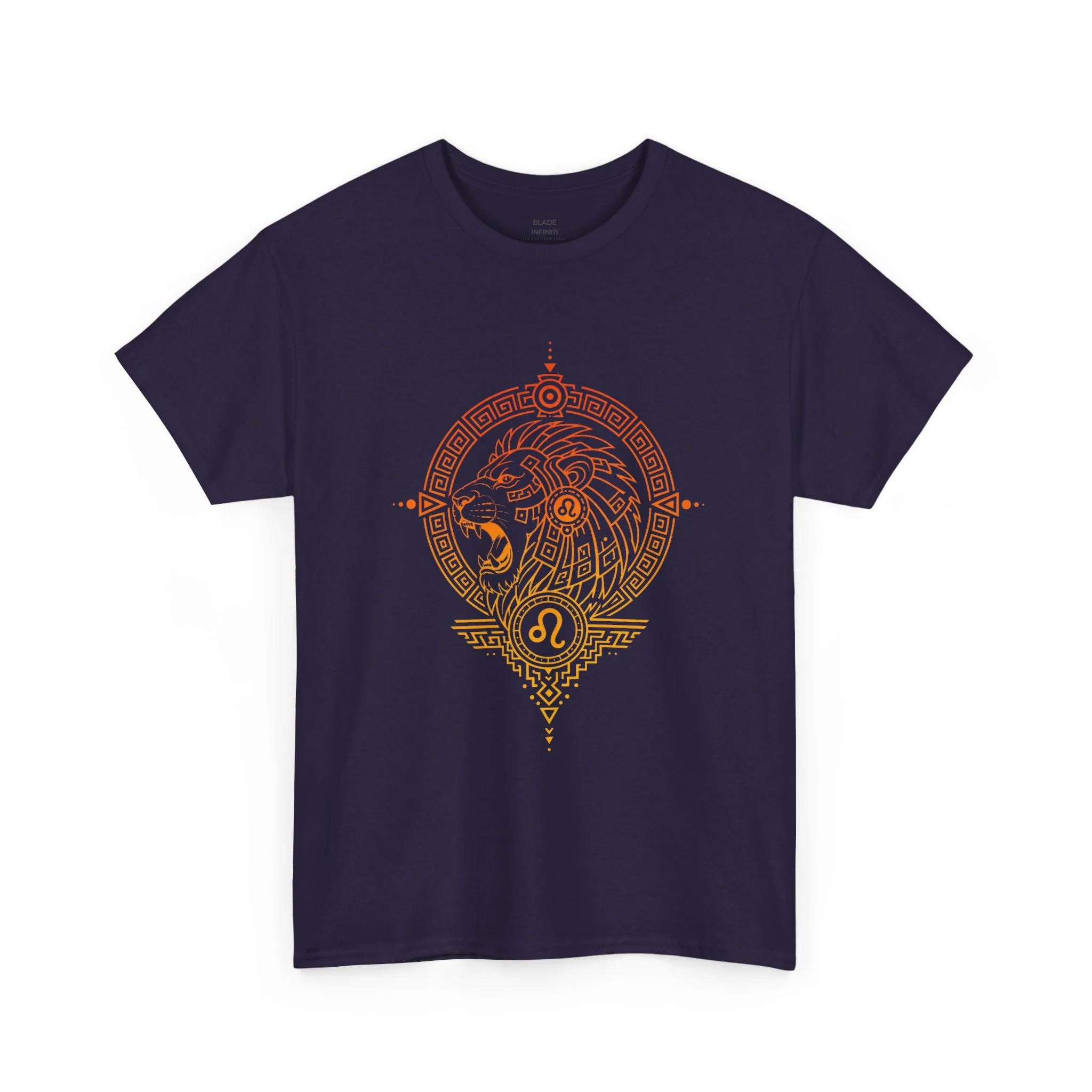 T-shirt Zodiacal Lion Leo - Blackberry — T-shirts pour hommes