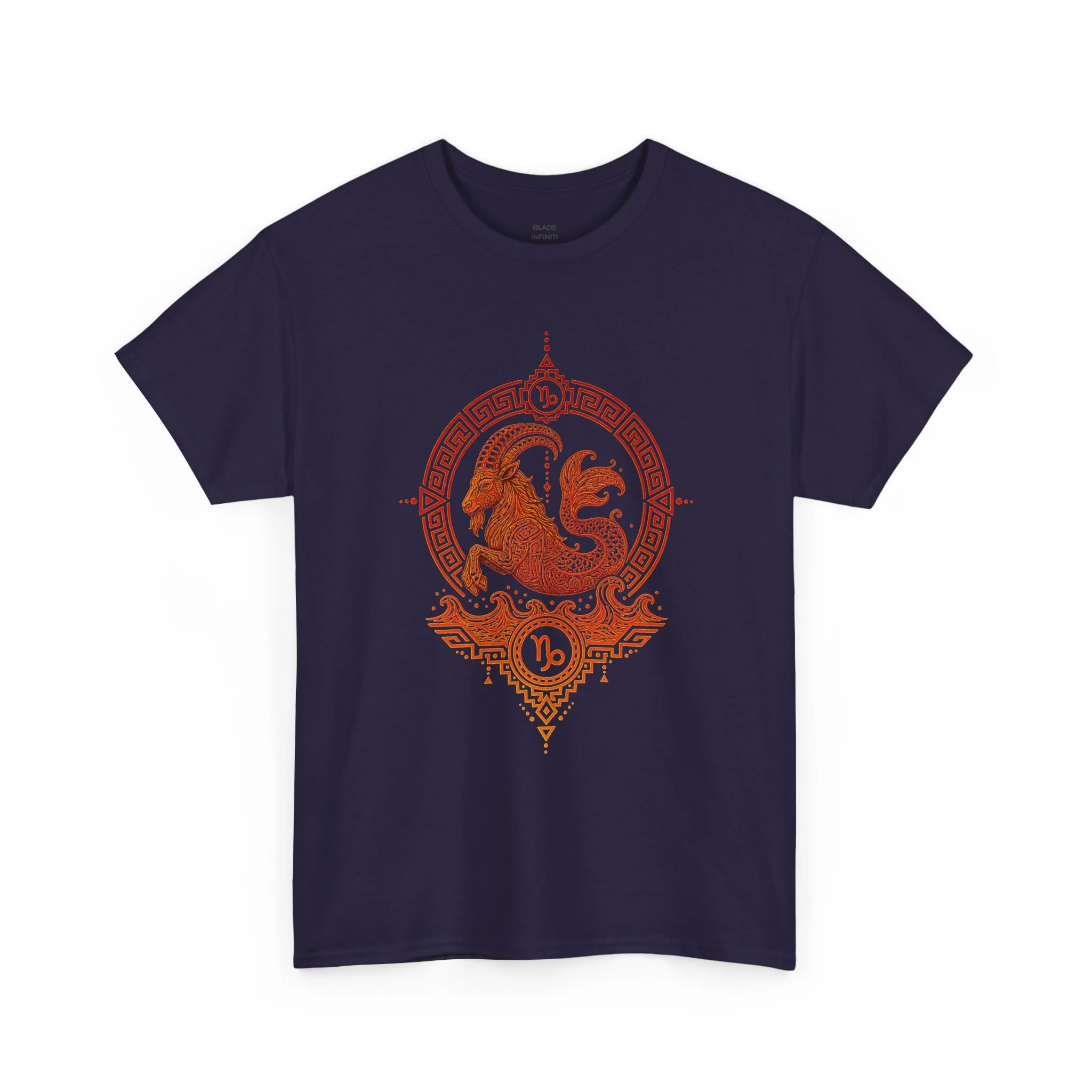 Capricorn Zodiac T-Shirt - Sea-Goat Design in Soft Cotton
