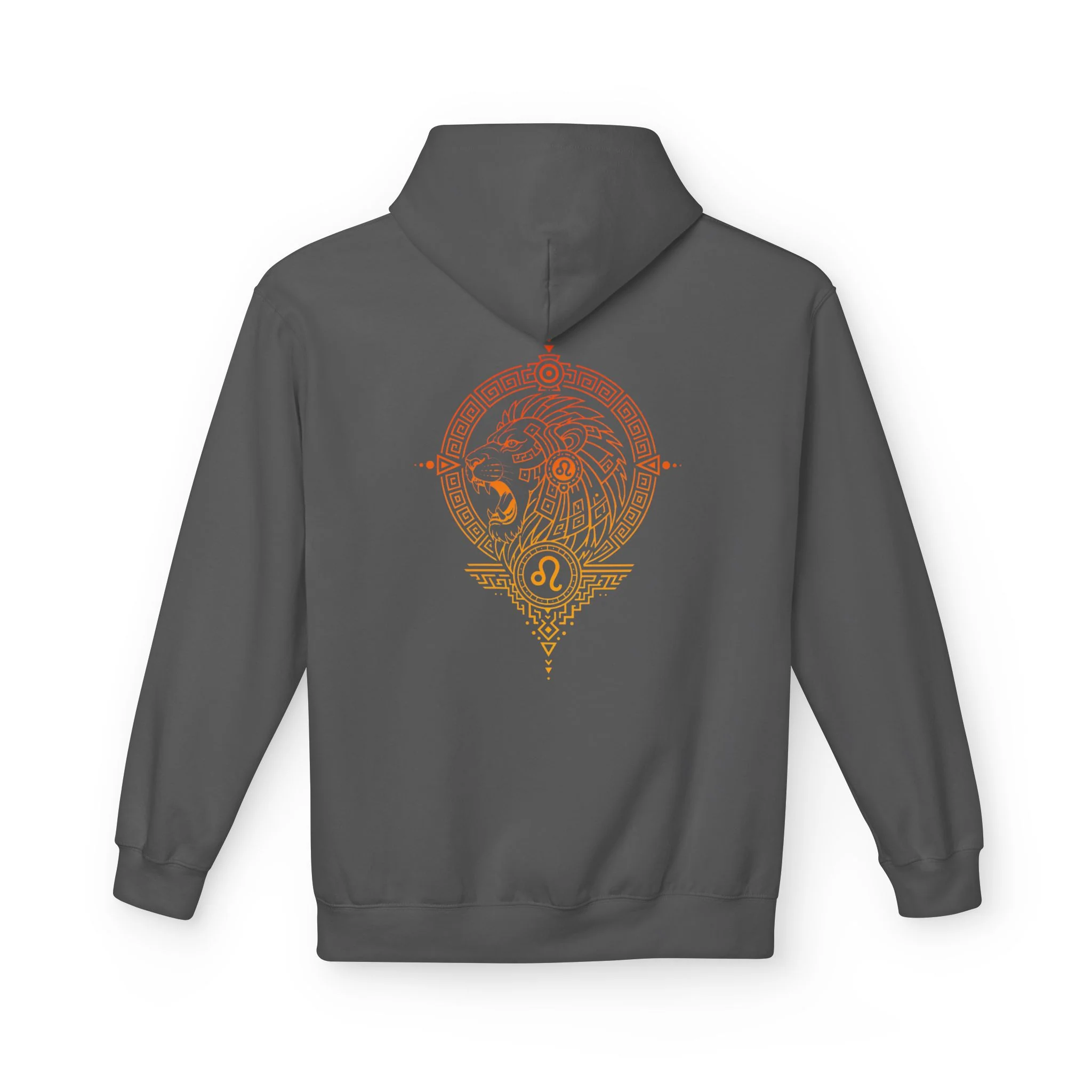 Hoodie Zodiacal Lion Leo - Charcoal — Sweats à capuche pour hommes
