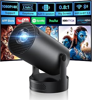 Kimwood 1080P Portable Projector with HiFi Speaker — Portable Projector