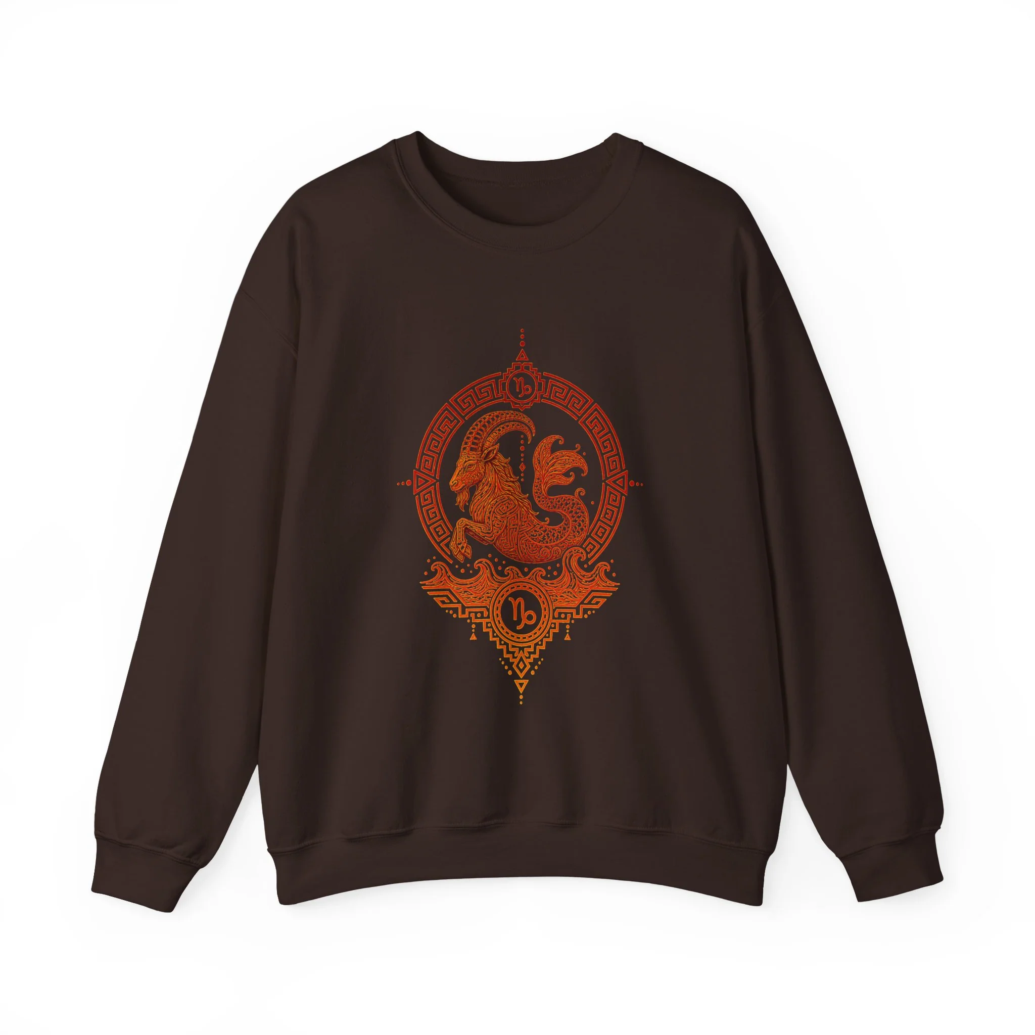 Capricorn Zodiac Unisex Sweater - Dark Chocolate — Womens Sweaters