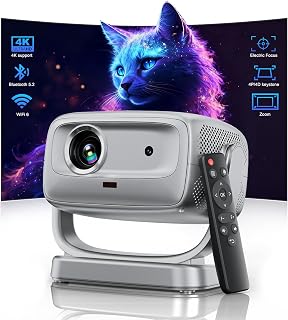4K Smart Portable Projector – WiFi 6, 1080P, Auto Focus — Portable Projector