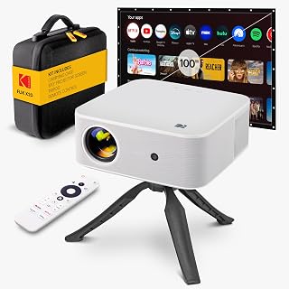 KODAK 1080p Smart TV Projector Kit with ATV Dongle — Portable Projector