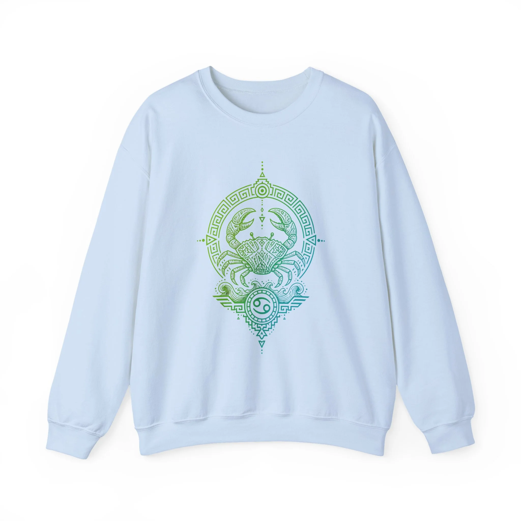 Sweater Unisexe Cancer Zodiac Version 2 - Bleu Clair
