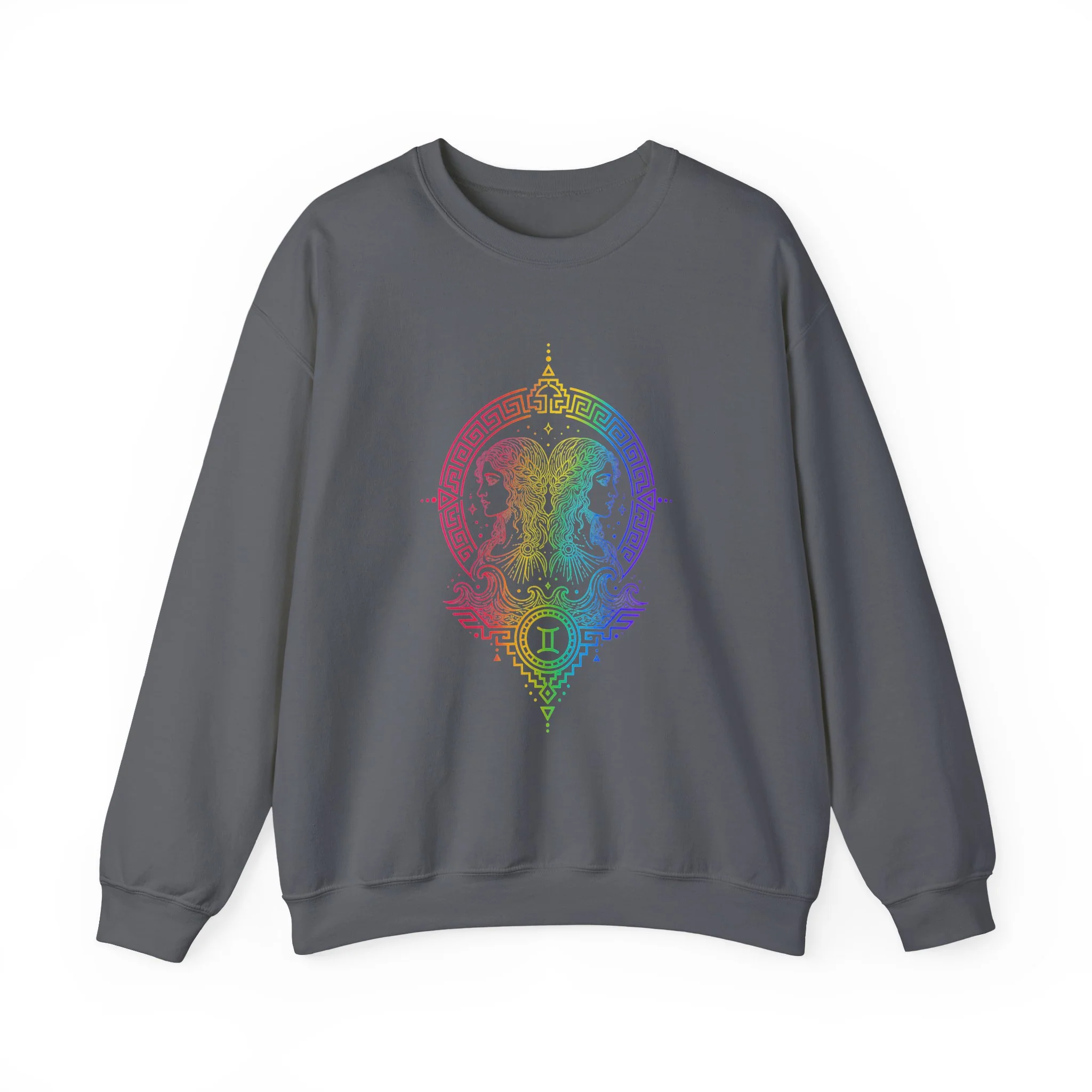Sweater Unisexe Gemini Zodiac - Charbon — Chandails pour femmes