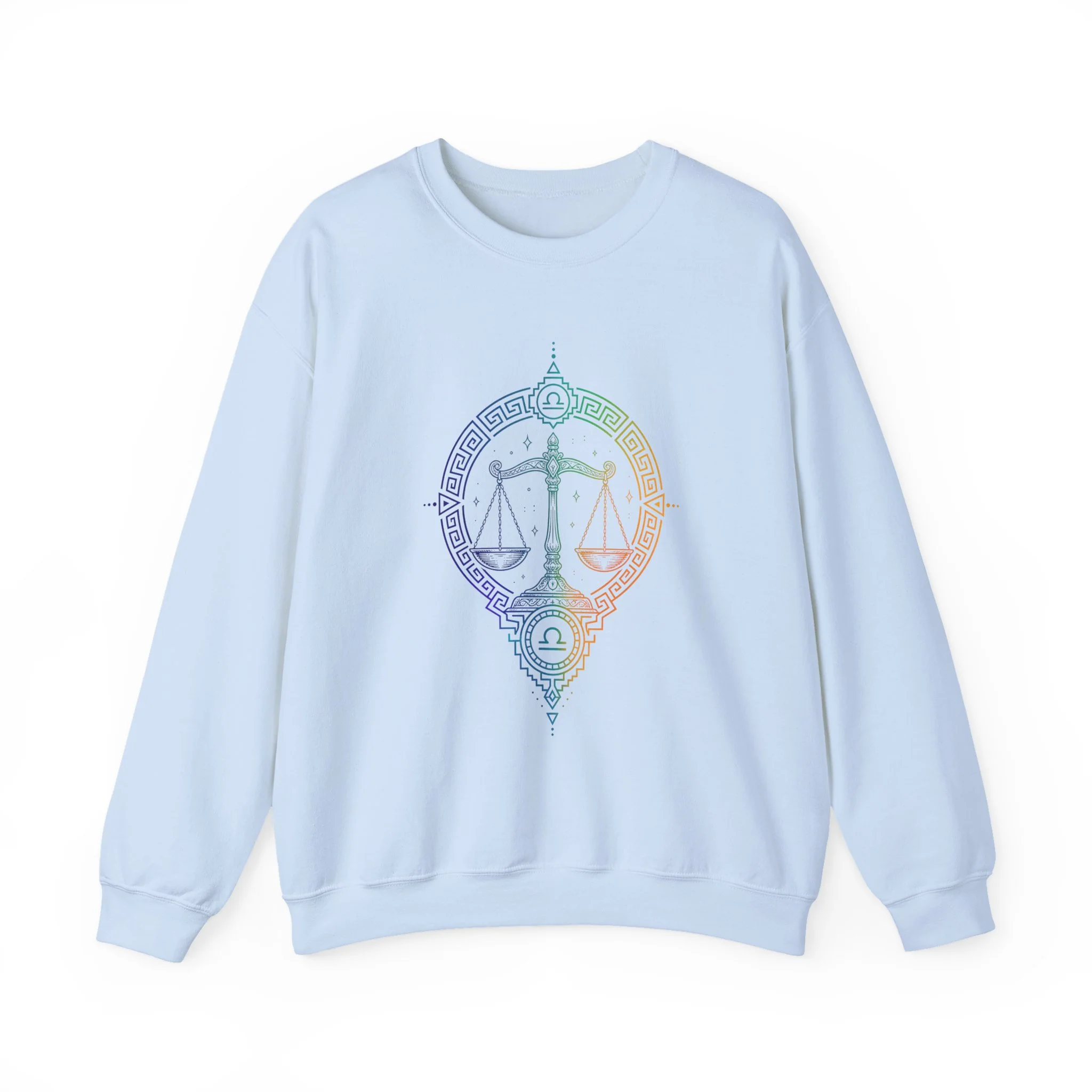 Chandail unisexe Libra Zodiac - Bleu Caroline — Chandails pour femmes