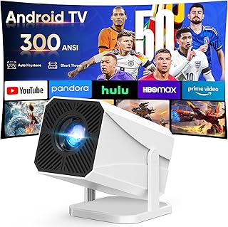 1080P Mini Projector WiFi 6 Auto Keystone 270° Rotation — Portable Projector