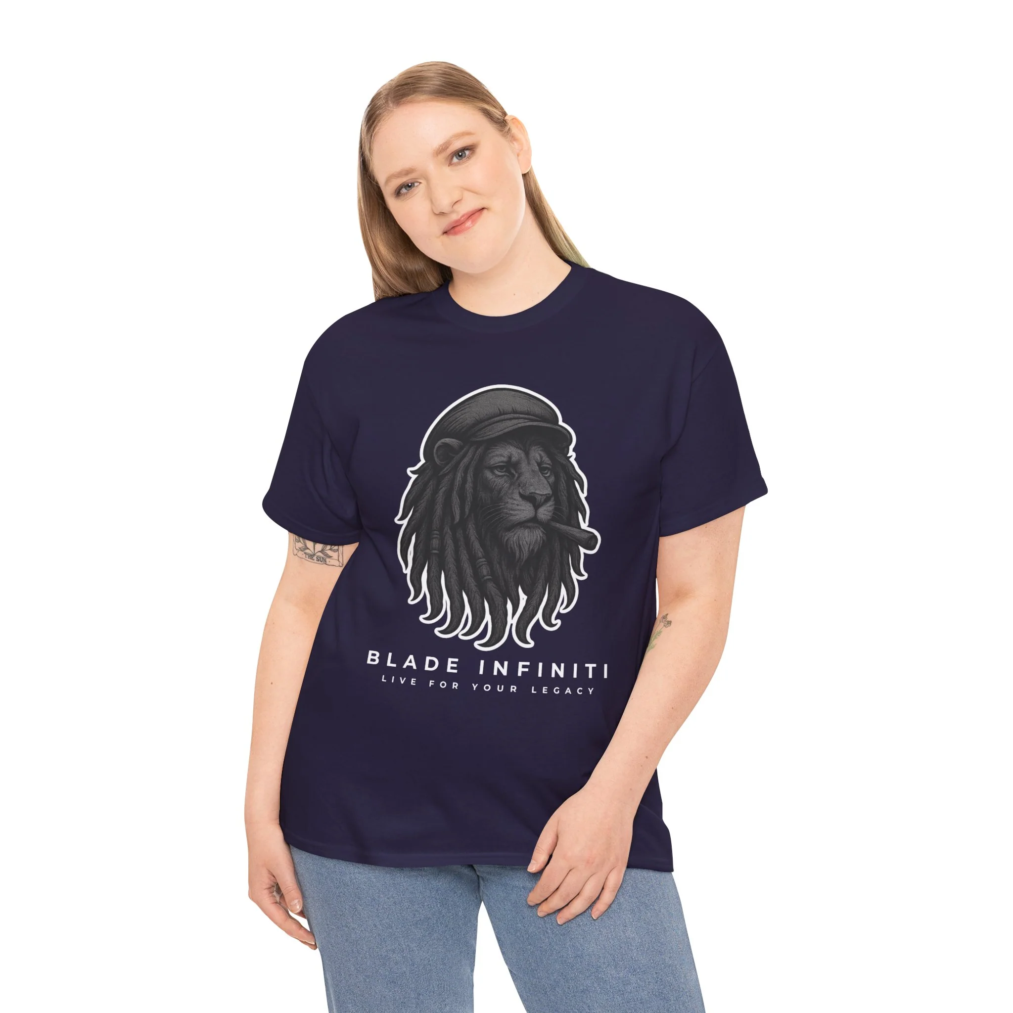 T-shirt Rasta Lion V3 - Blackberry — T-shirts pour hommes