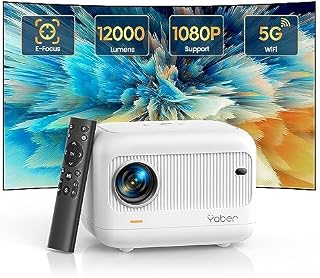 YABER E1 1080P Portable Projector with 5G WiFi