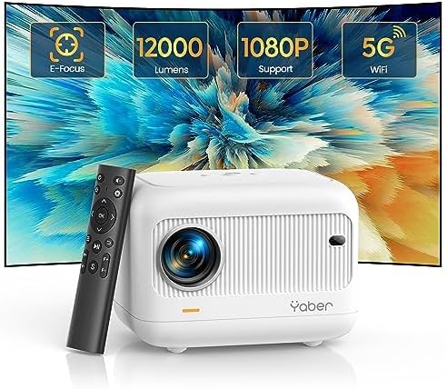 Projecteur portable YABER E1 1080P avec WiFi 5G — Projecteur portatif