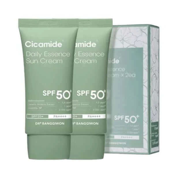DR.Banggiwon Cicamide Daily Essence Sun Cream - 50g x 2 (SPF50+ PA++++ ) — Skincare Devices