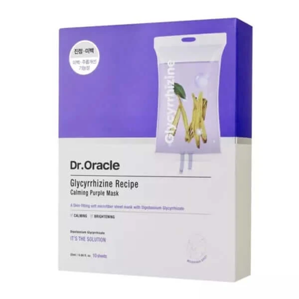 Masque apaisant Glycyrrhizine de Dr.Oracle - 10pcs — Appareils de soins de la peau