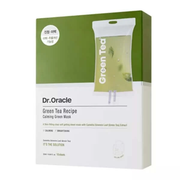 Masque apaisant au thé vert Dr.Oracle - 10 masques — Appareils de soins de la peau