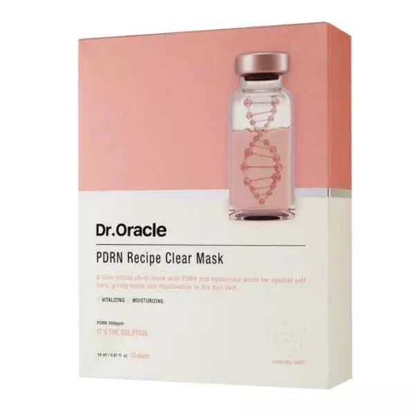 Masque Dr.Oracle Pdrn Recipe Clear - 10 Feuilles Biocellulose — Appareils de soins de la peau
