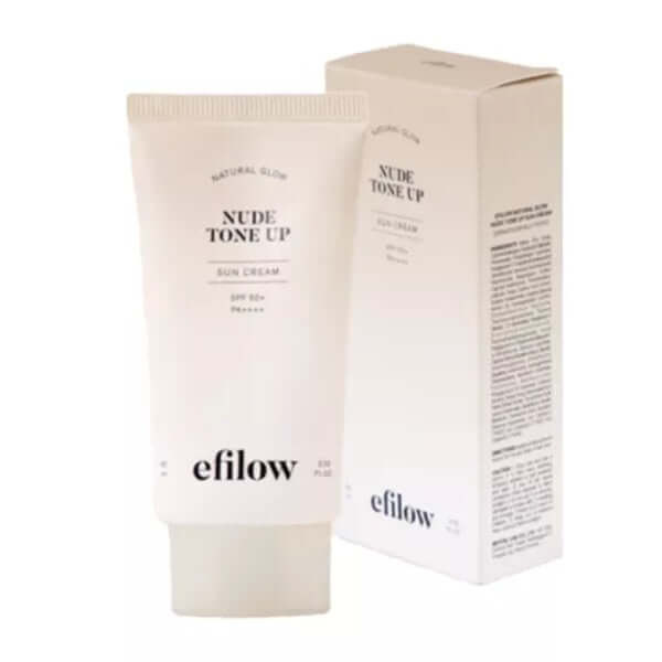 Crème Solaire efilow Natural Glow Nude Tone Up - 60ml SPF50+ PA++++ — Appareils de soins de la peau