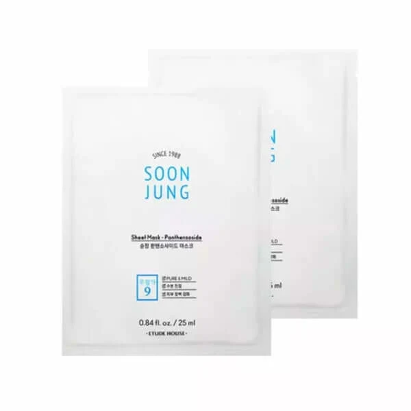 ETUDE Soon Jung Panthensoside Sheet Mask - 2pcs — Skincare Devices
