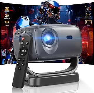 Smart Portable Projector 1080P 4K Support 5G WiFi
