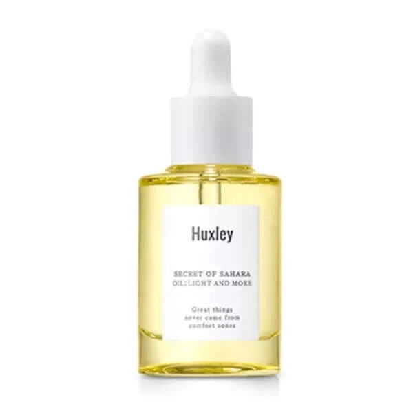 Huxley Oil Light And More - Huile légère pour le visage 30 ml — Appareils de soins de la peau