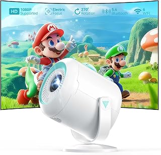 Nasin VF211WF Mini Projector 1080P 4K WiFi 6 — Portable Projector