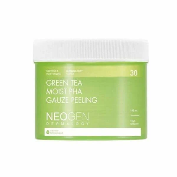 NEOGEN Green Tea Moist PHA Gauze Peeling - 190ml (30 feuilles)
