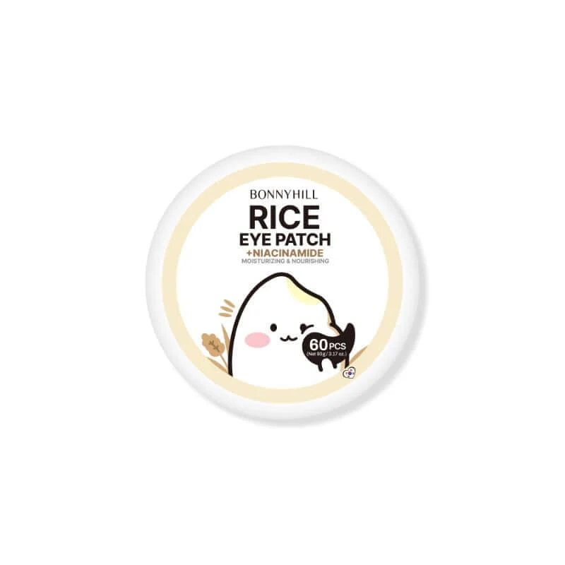 Patches pour les yeux au riz bonnyhill 60 pièces pour hydratation — Appareils de soins de la peau