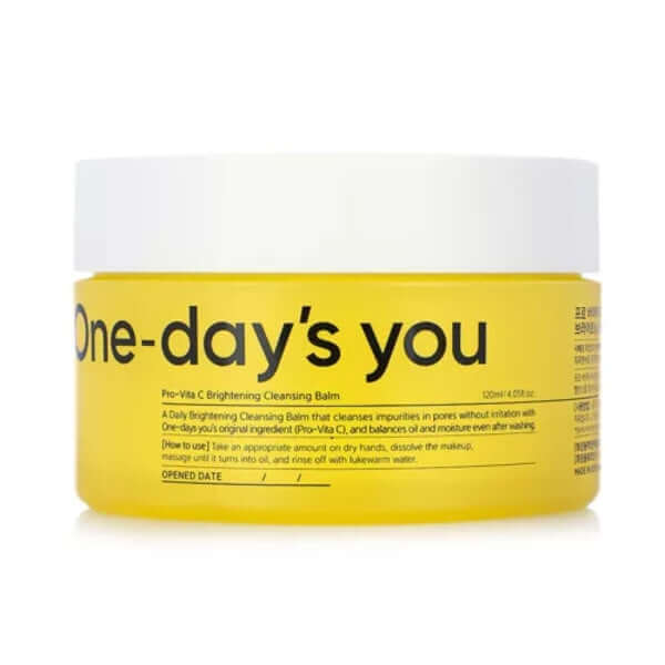One-Day's You Pro Vita C Brightening Cleansing Balm - 120ml — Facial Cleansing Brushes