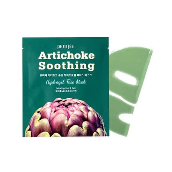 Masque Hydrogel Apaisant à l'Artichaut PETITFEE - 1 paquet (5 pcs) — Appareils de soins de la peau