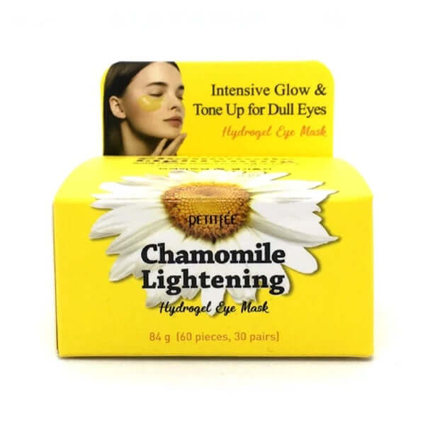 Masque pour les yeux Hydrogel Éclaircissant à la Camomille PETITFEE - 30 Paires — Appareils de soins de la peau