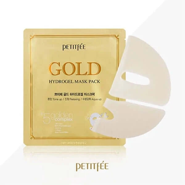 PETITFEE Gold Hydrogel Mask Pack - 5 Pieces — Skincare Devices