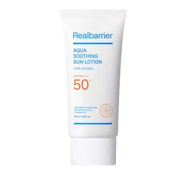 Lotion Solaire Apaisante Aqua RealBarrier - 50ml SPF50+ PA++++ — Lotion pour le corps