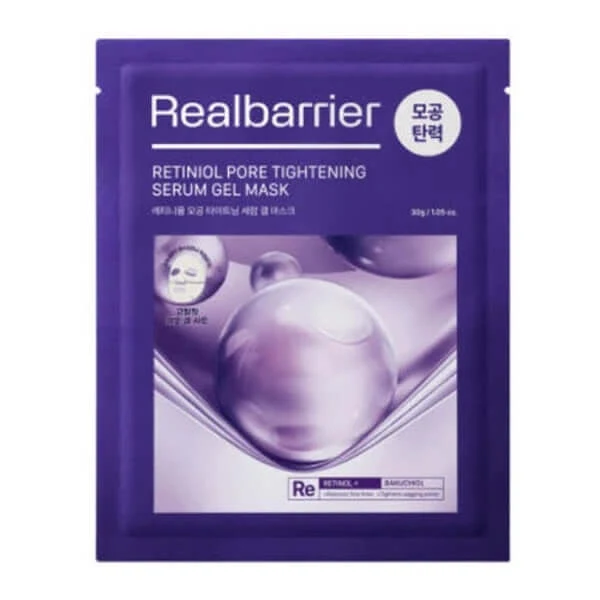 Masque Gel Sérum Réducteur de Pores Retiniol RealBarrier - 10 Masques — Appareils de soins de la peau