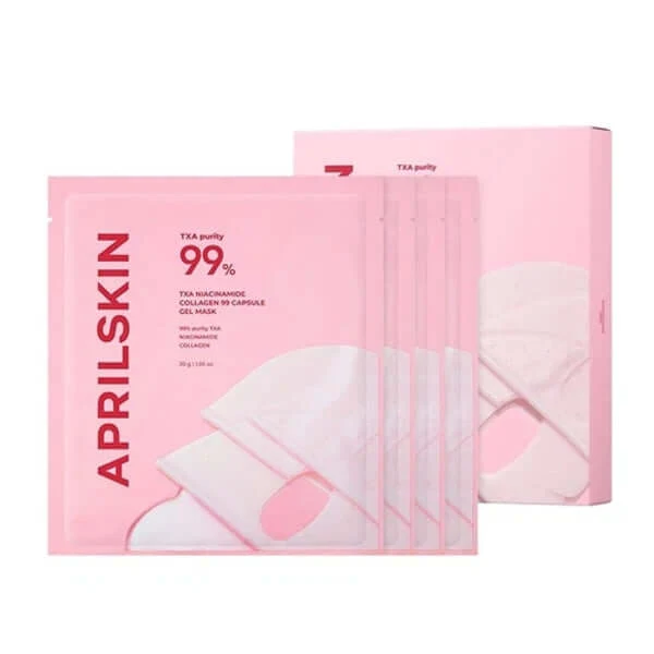 Masque en gel Aprilskin TXA Niacinamide Collagen 99 Capsule - 4pcs — Hydratant pour le visage