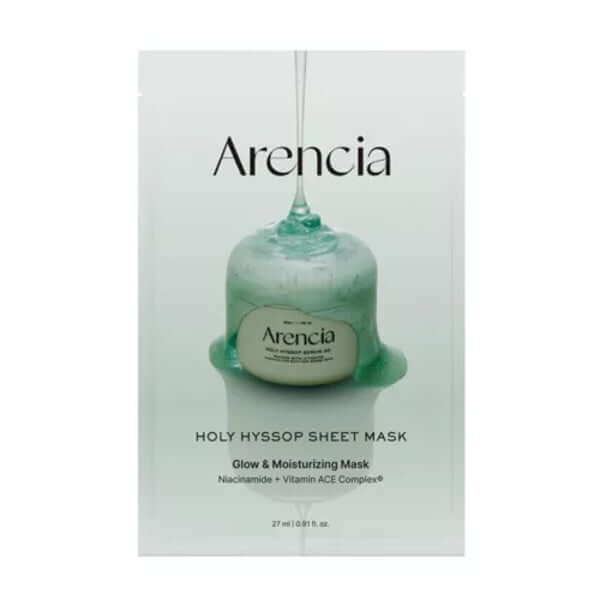 Masque en Tissu ARENCIA Holly Hyssop - 5 Masques — Appareils de soins de la peau