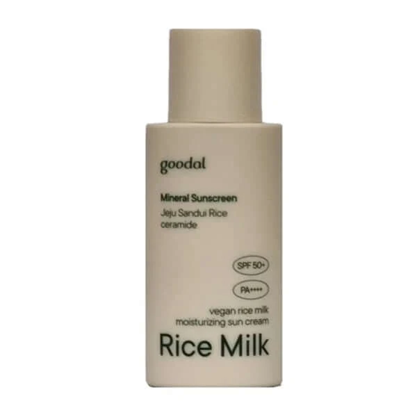Crème Solaire Hydratante au Lait de Riz Vegan GOODAL 50ml — Appareils de soins de la peau