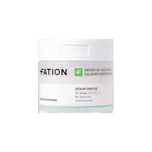 FATION Hy-cica Biome Calming Condition Pad 165ml - 80 Tampons — Appareils de soins de la peau