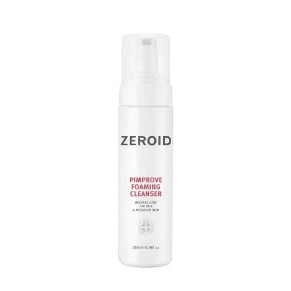 ZEROID Pimprove Nettoyant Moussant 200mL pour Peau Grasse et Acnéique — Nettoyants visage