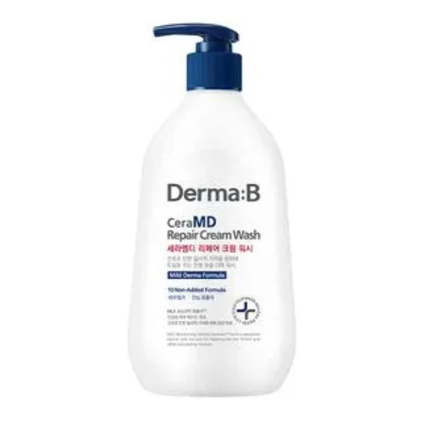 Derma:B CeraMD Crème Lavante Réparatrice 400ml — Gommage Corps