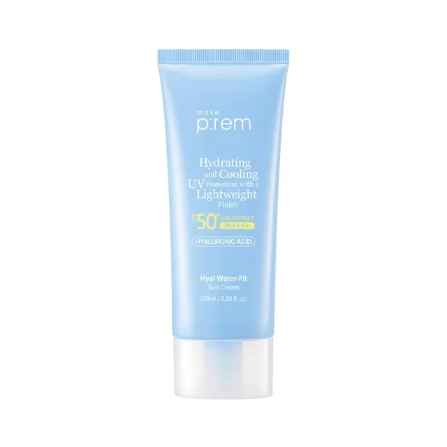 Crème Solaire Hyal Water-Fit 100ml de make p:rem avec SPF50+ — Appareils de soins de la peau