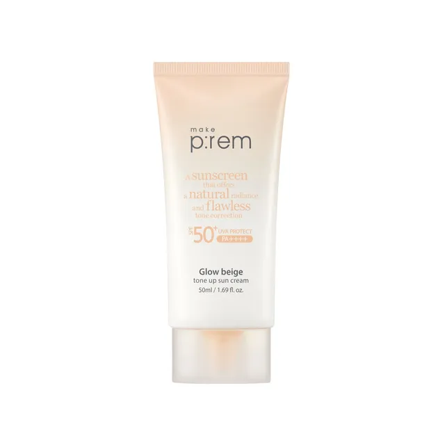 Crème solaire teintée Glow Beige make p:rem 50ml - Protection SPF50+ — Appareils de soins de la peau