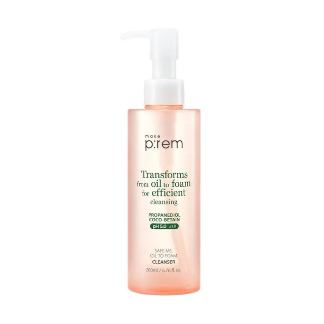 make p:rem Safe Me. Nettoyant Huile en Mousse 200ml
