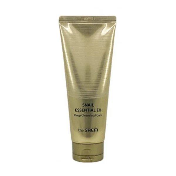 THE SAEM Snail Essential EX Deep Cleansing Foam 150g — Facial Cleansing Brushes