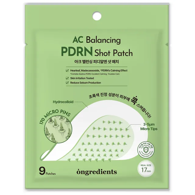 ongredients AC Balancing PDRN Shot Patch - 9 Patches — Appareils de soins de la peau