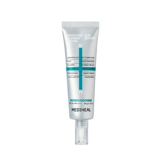 Sérum Solaire Hydratant Madecassoside MEDIHEAL Réparation des Imperfections 50g SPF50+ — Appareils de soins de la peau