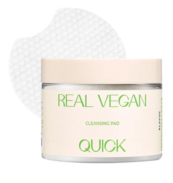 KLAVUU Real Vegan Quick Cleansing Pad - 180ml (50pcs) — Facial Cleansing Brushes