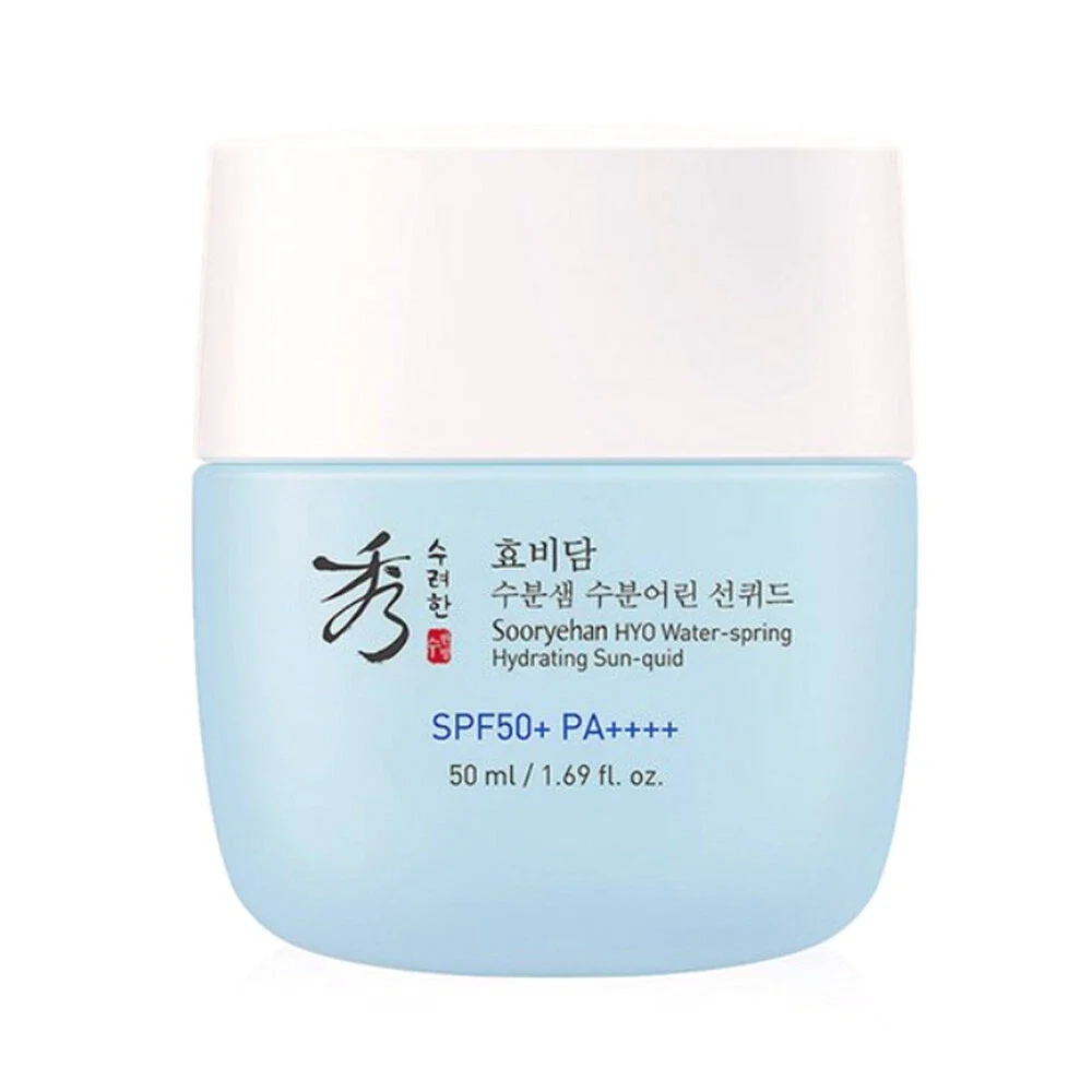SOORYEHAN Hyo Water Spring Hydrating Sunquid 50ml SPF50+ — Appareils de soins de la peau