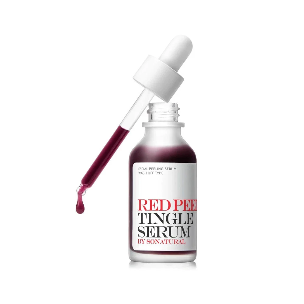 SO Natural Red Peel Tingle Serum 35ml Exfoliating Treatment