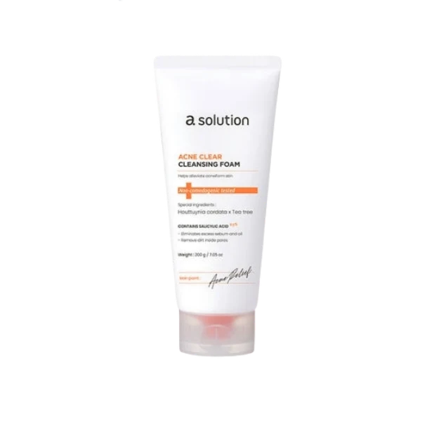 asolution Acne Clear Cleansing Foam 200g — Facial Cleansing Brushes