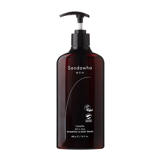 SANDAWHA Pour Hommes Shampooing & Gel Douche 400g — Gommage Corps