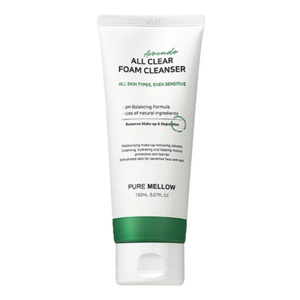 PURE MELLOW Nettoyant Moussant Avocat All Clear 150ml — Nettoyants visage
