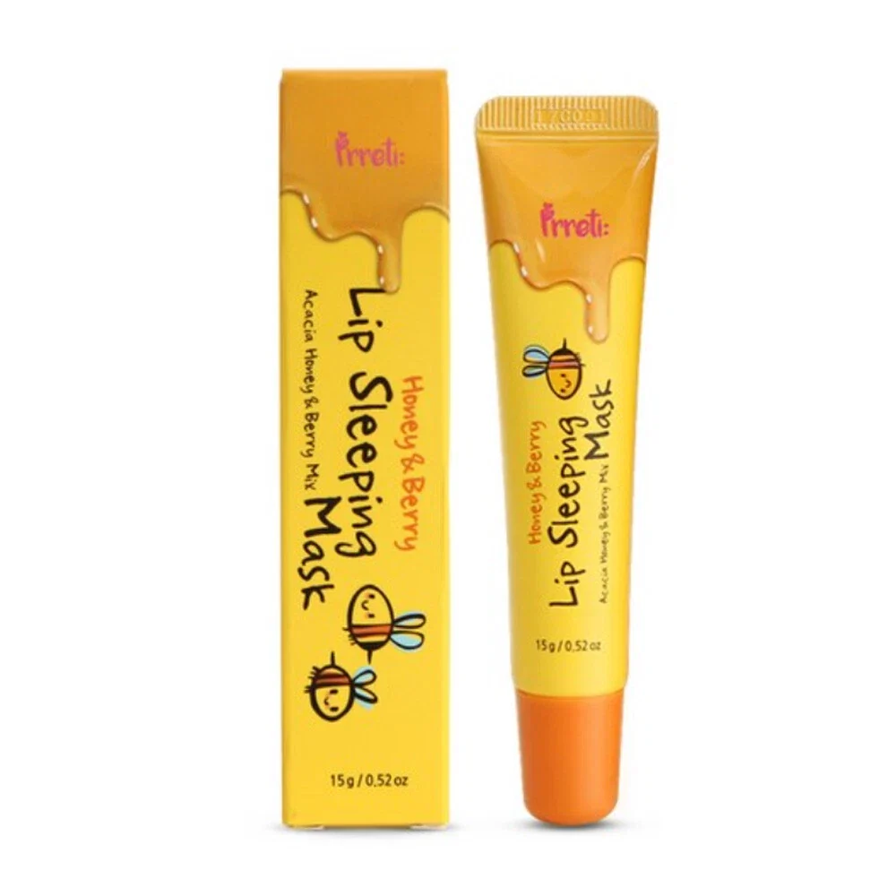 Masque de Nuit pour Lèvres PRRETI Honey & Berry 15g — Appareils de soins de la peau